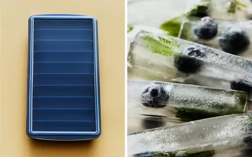 SILIKON-EISWÜRFELBEHÄLTER RECHTECKIG FÜR 10 EISWÜRFEL
