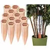 Royal Gardineer 12er-Set XL-Bewässerungs-Tonkegel für Glas- & PET-Flaschen bis 1 Liter
