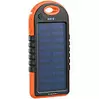 PEARL Solar-Powerbank mit Taschenlampe, 3.000 mAh, 2x USB, 1 A, IPX4