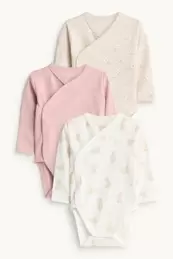 Blümchen - Baby-Wickelbody