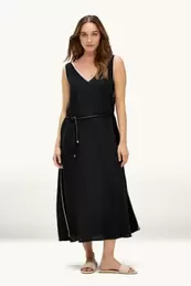 A-Linien Kleid mit V-Ausschnitt