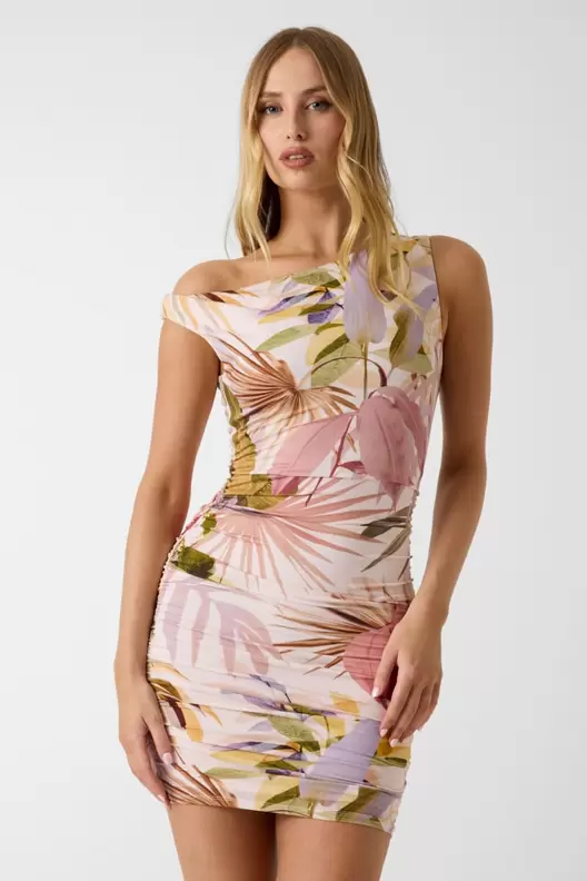Vestido mini estampado