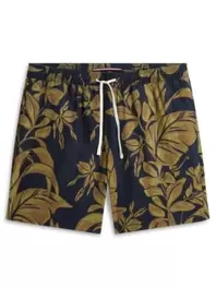 Chino-Shorts Dover aus Leinen mit floralem Print