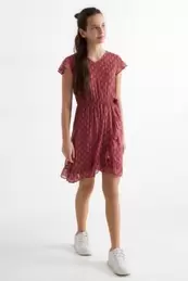 Blume - Kleid - Glanz-Effekt