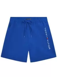Badehose mit gesticktem Label-Schriftzug, Regular Fit
