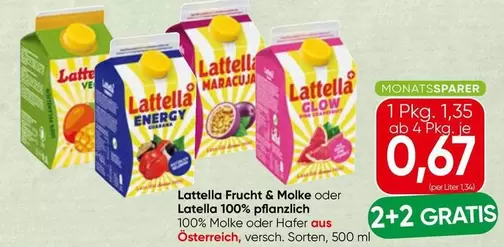Frucht & Molke oder 100% pflanzlich