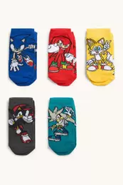 Multipack 5er - Sonic - Socken mit Motiv