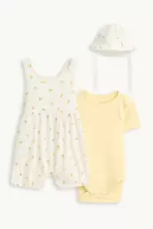 Zitrone - Erstlingsoutfit - 3 teilig