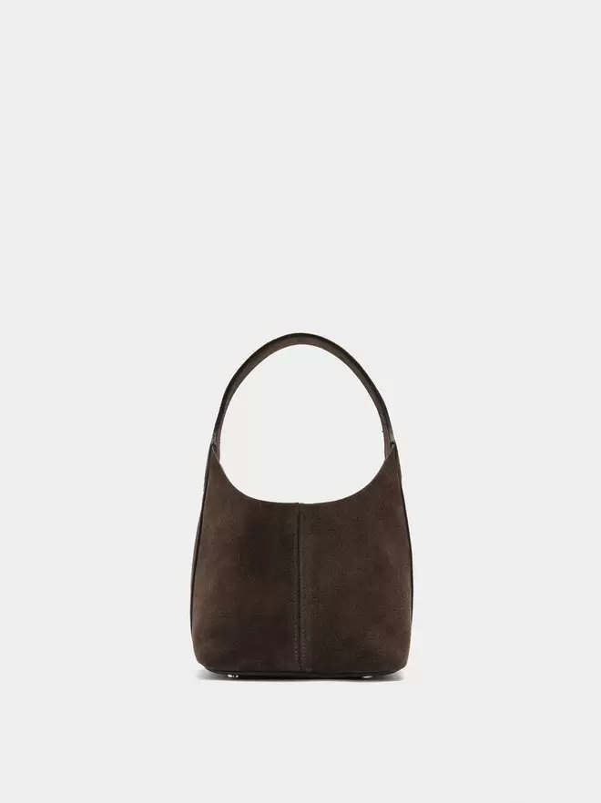 Beuteltasche aus Wildleder