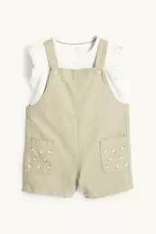 Blümchen - Baby-Outfit - 2 teilig