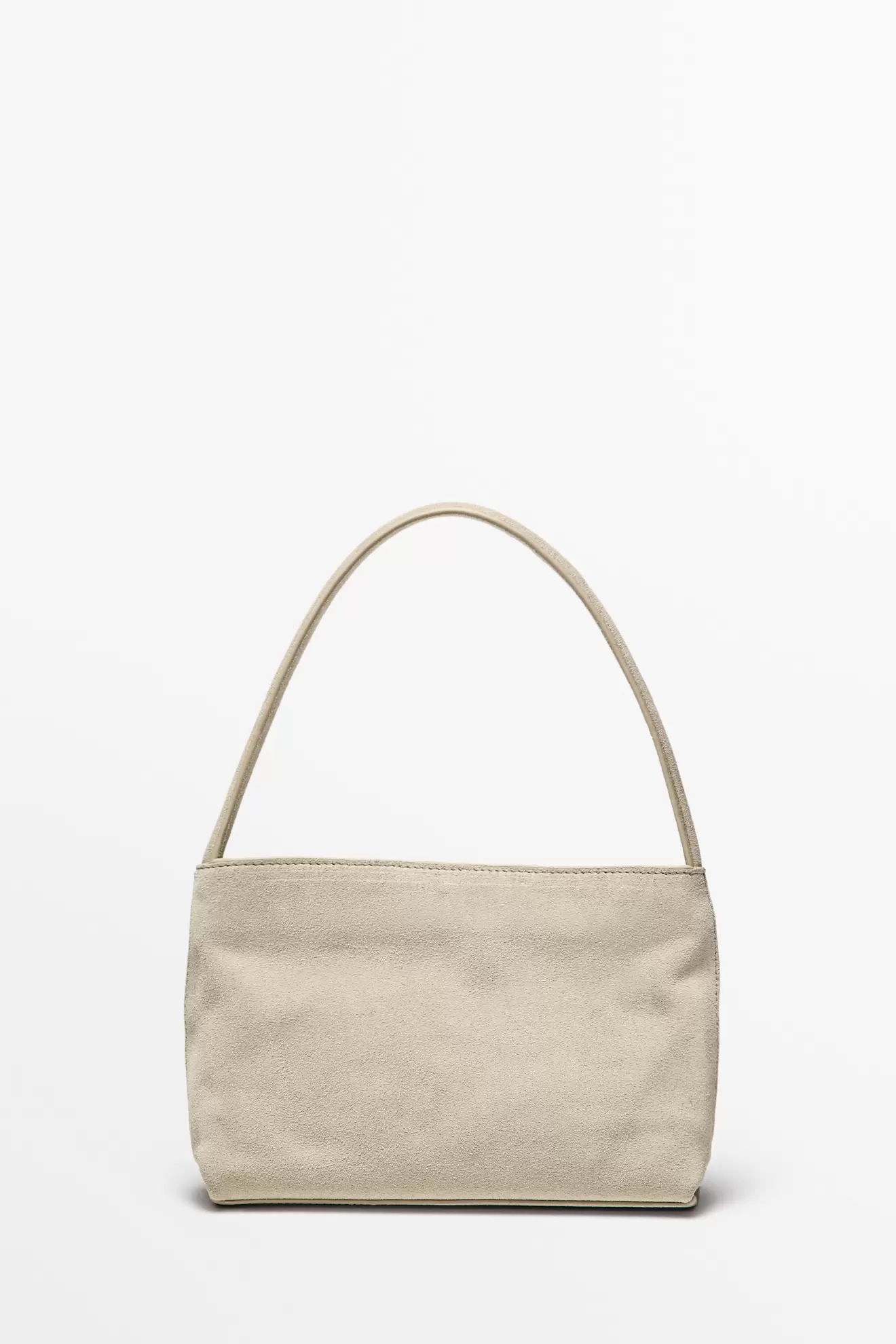 Schultertasche aus Rauleder