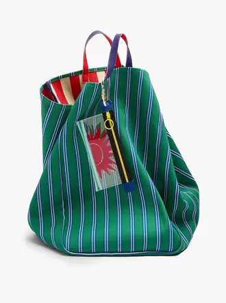 Wendbare Tote-Bag aus Canvas mit Streifen