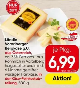 Vorarlberger Bergkäse g.U.
