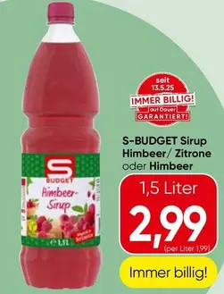 Sirup Himbeer/ Zitrone oder Himbeer