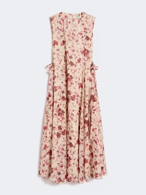 Kleid aus bedrucktem Ramie-Canvas