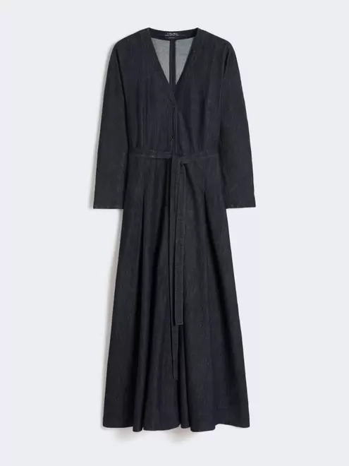 Kleid aus Baumwolldenim mit Gürtel