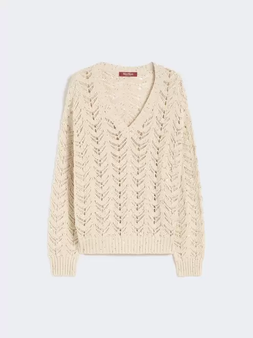 Pullover aus Baumwollgewebe mit Pailletten