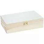 Rundstricknadel-Box aus Holz, 22 x 13,5 x 6 cm