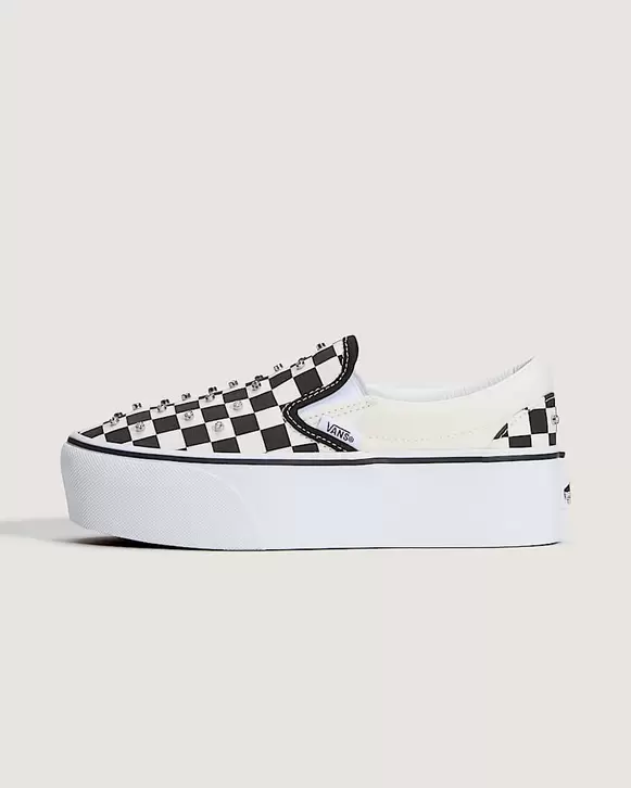 Jugendliche Classic SlipOn Plateauschuhe 814 Jahre VANS Schwarz HERO