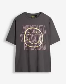 T-Shirt - Nirvana - Dunkelgrau