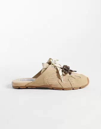 Steve Madden Atlas Slip-on-Sneaker ohne Ferse in Beige aus Wildleder