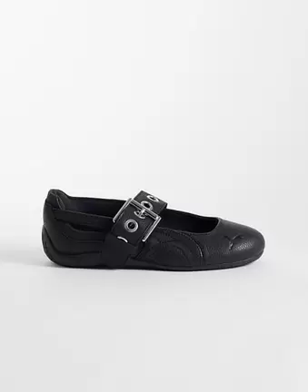 PUMA – Speedcat Dress-up – Ballerinas in Schwarz