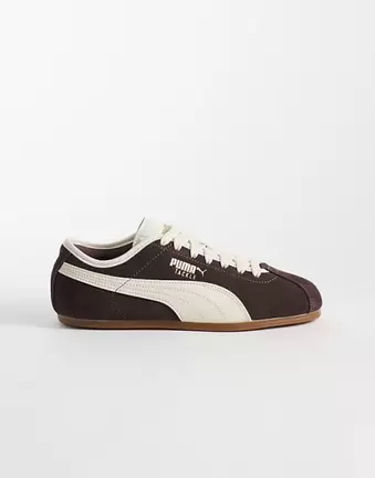 PUMA – Tackle – Sneaker in Braun und Wollweiß