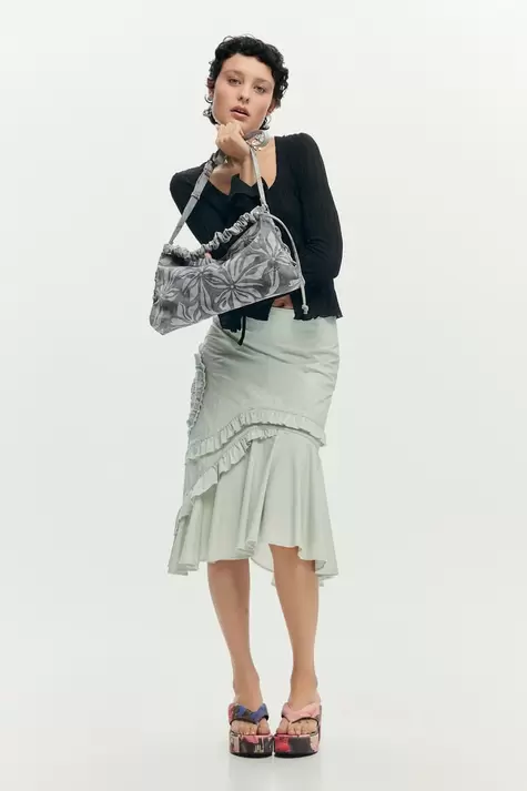 Mittlere Tasche Obsidian