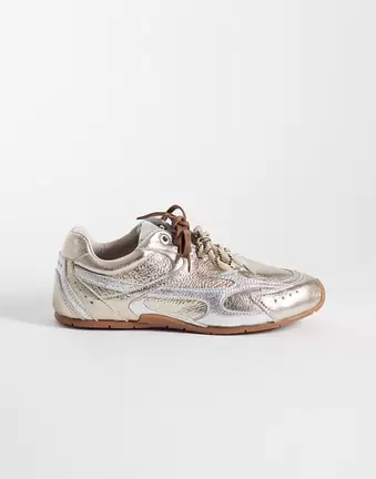 Bronx Myr-aa Schnür-Sneaker in Silber