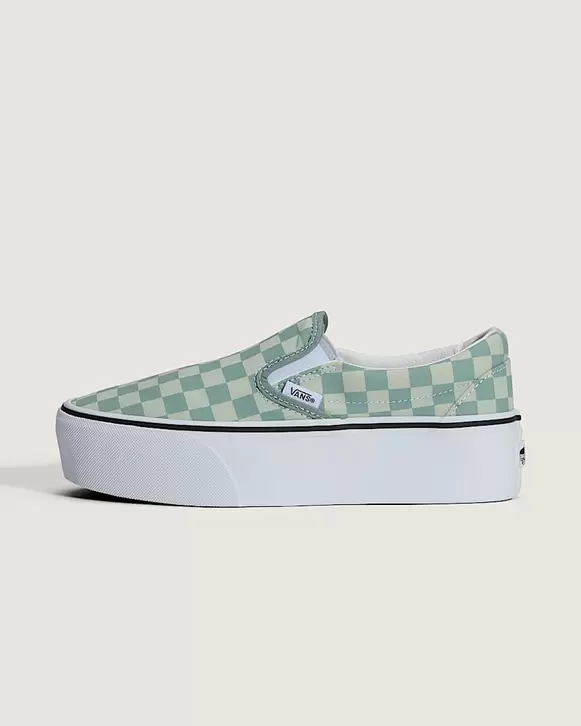 Classic SlipOn Plateauschuhe VANS Grn HERO
