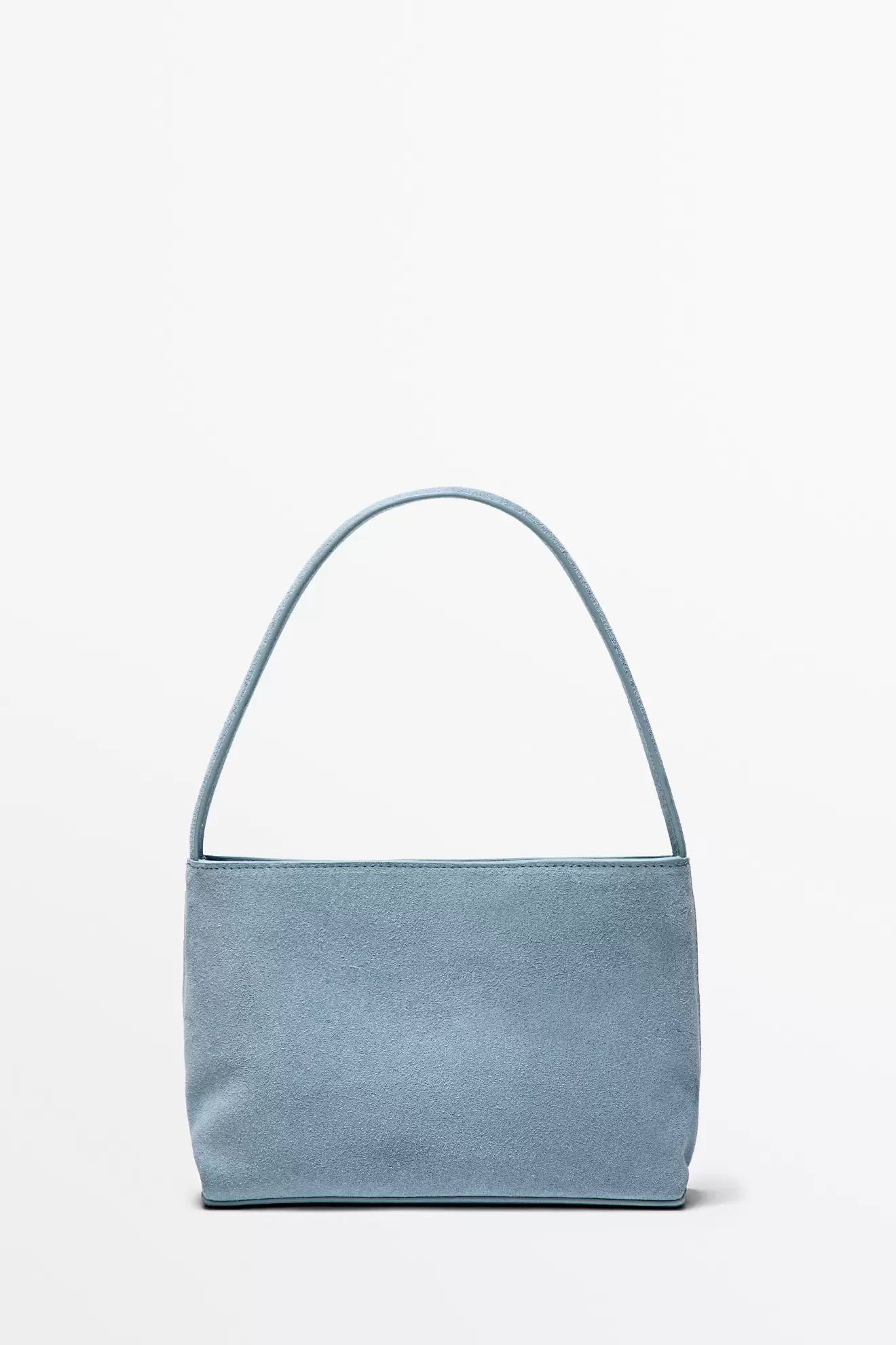 Schultertasche aus Rauleder