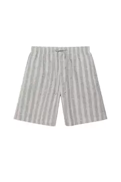 Jogger-Bermudas aus Leinen