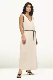 A-Linien Kleid mit V-Ausschnitt