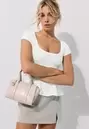 Mini-Tote-Bag mit Verschluss