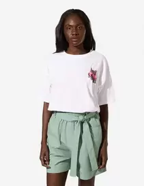 T-Shirt - Rückenprint - Weiß