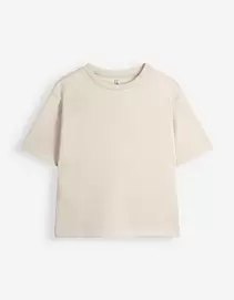 T-Shirt - Modal-Anteil - Beige
