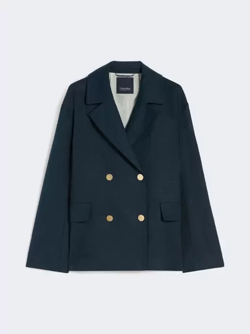 Doppelreihiger Blazer aus Leinen