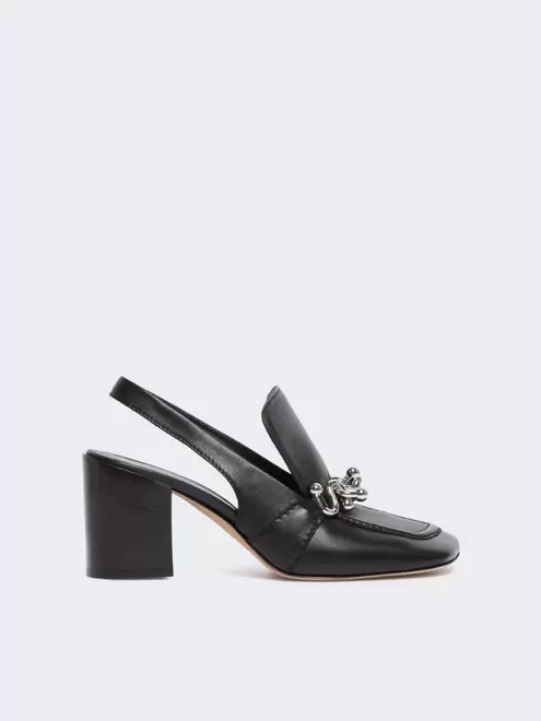 Slingbacks aus Nappaleder