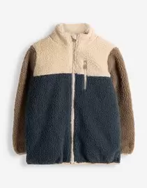 Jacke - Color-Blocking - blau