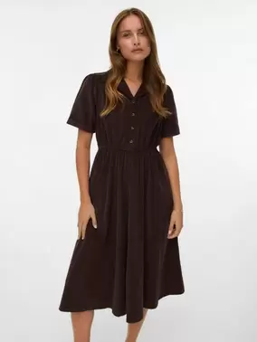 VMRAY Cord-Midikleid