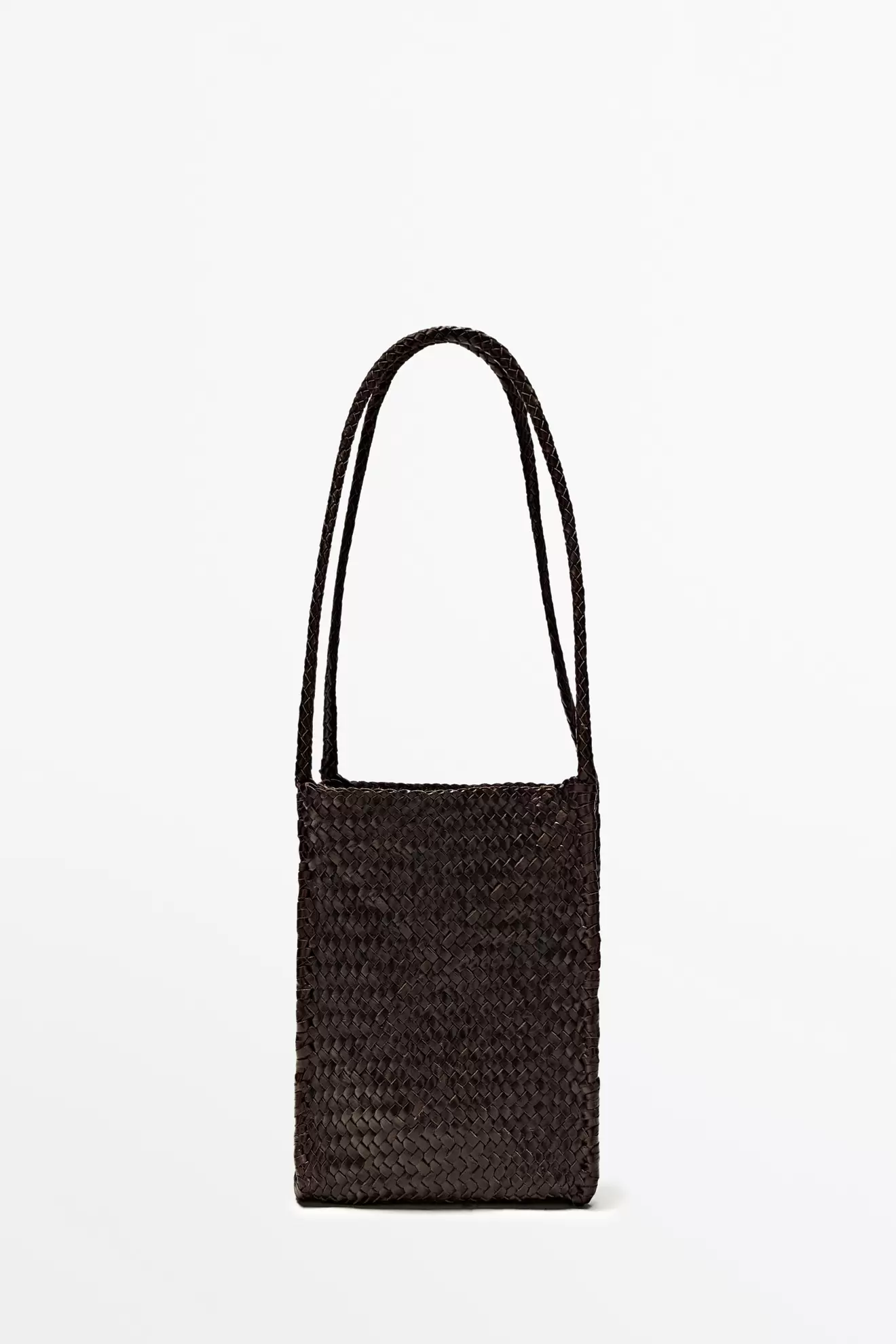 Bucket Bag aus geflochtenem Nappaleder