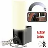 VisorTech LED-Außenwandleuchte & WLAN-2K-Kamera, PIR, Nachtsicht, App, schwarz
