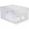 Carlo Milano Transparente Schuhbox, stapelbar, Schuhe bis Größe 47, Magnetklappe