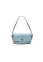 Mini-Schultertasche mit knittrigem Finish