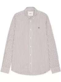 Leichtes Oxfordhemd aus Baumwolle mit Streifen, Regular Fit