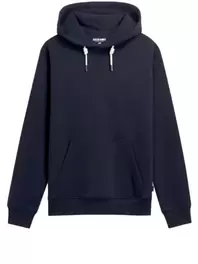 Unifarbener Hoodie aus Baumwolle