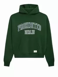 Softer Hoodie aus Baumwolle mit großem Label-Schriftzug