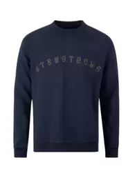 Sweatshirt mit bunter Label-Stickerei