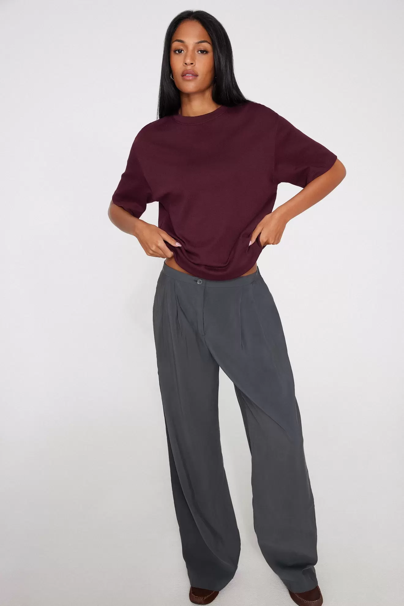 T-Shirt aus 100 % mittelschwerer Baumwolle Oversize