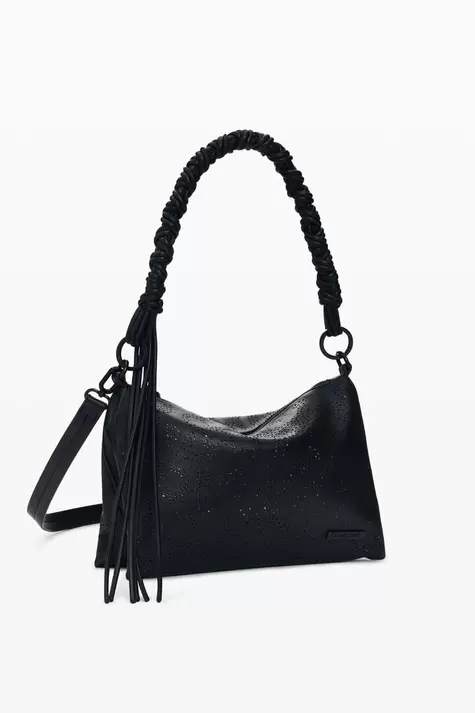 Mittelgroße tasche mit blumen